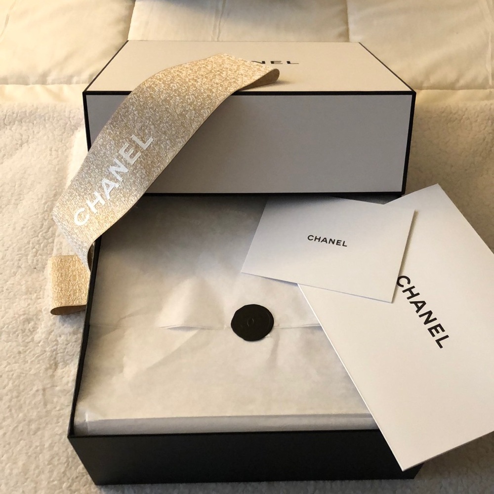 Chanel large holiday gift box